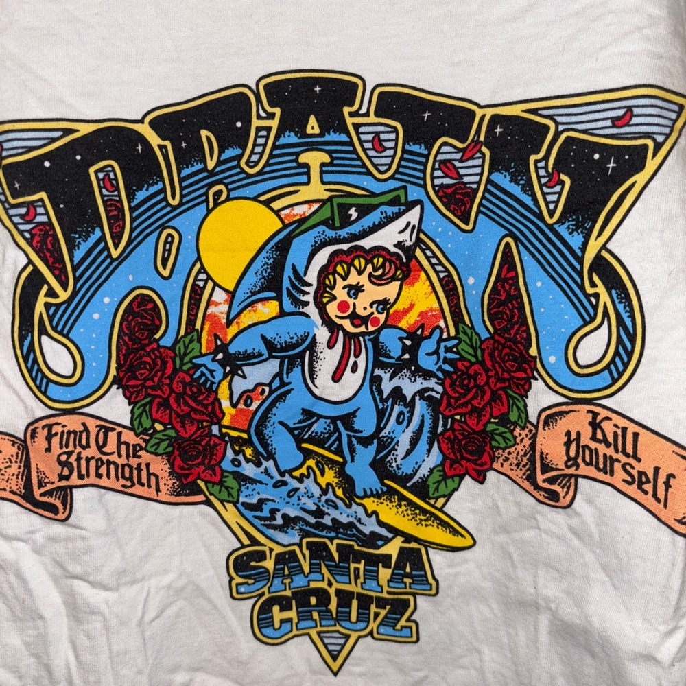 SANTA CRUZ-KILL YOURSELF DRAIN BAND T-shirt